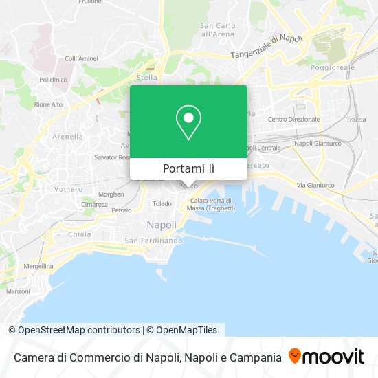 Mappa Camera di Commercio di Napoli