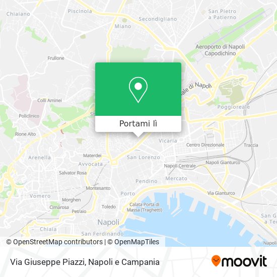 Mappa Via Giuseppe Piazzi