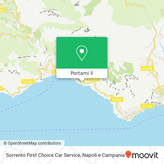 Mappa Sorrento First Choice Car Service