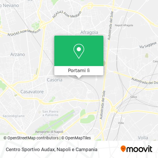 Mappa Centro Sportivo Audax