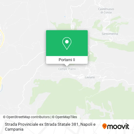 Mappa Strada Provinciale ex Strada Statale 381
