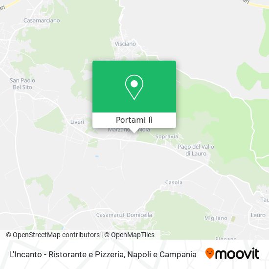 Mappa L'Incanto - Ristorante e Pizzeria