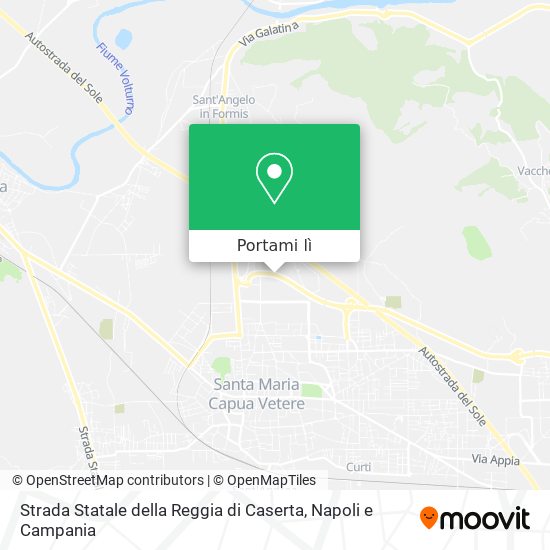 Mappa Strada Statale della Reggia di Caserta