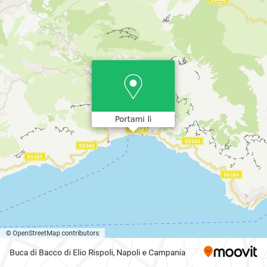 Mappa Buca di Bacco di Elio Rispoli