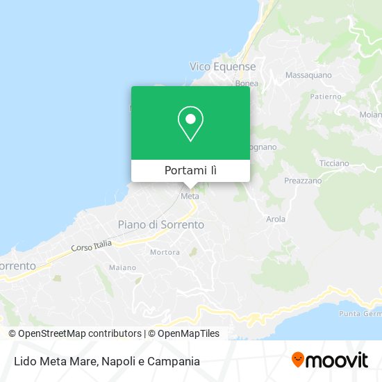 Mappa Lido Meta Mare