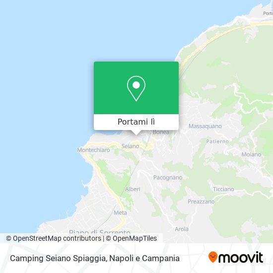 Mappa Camping Seiano Spiaggia