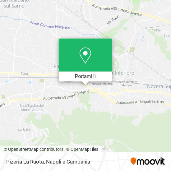 Mappa Pizeria La Ruota