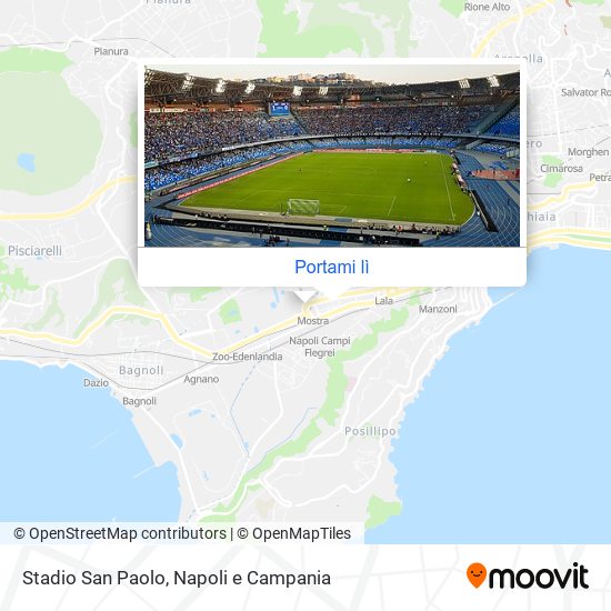 Mappa Stadio San Paolo