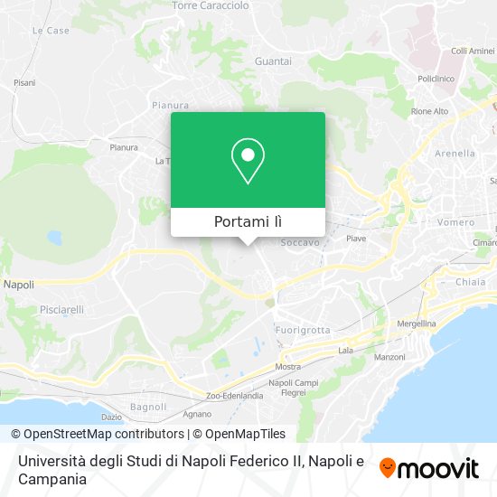 Mappa Università degli Studi di Napoli Federico II