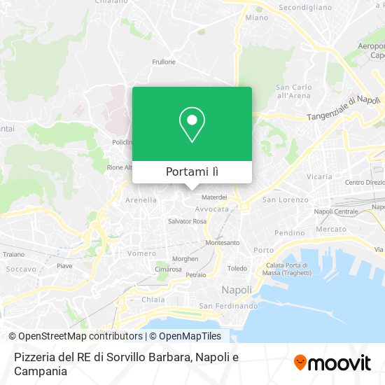 Mappa Pizzeria del RE di Sorvillo Barbara