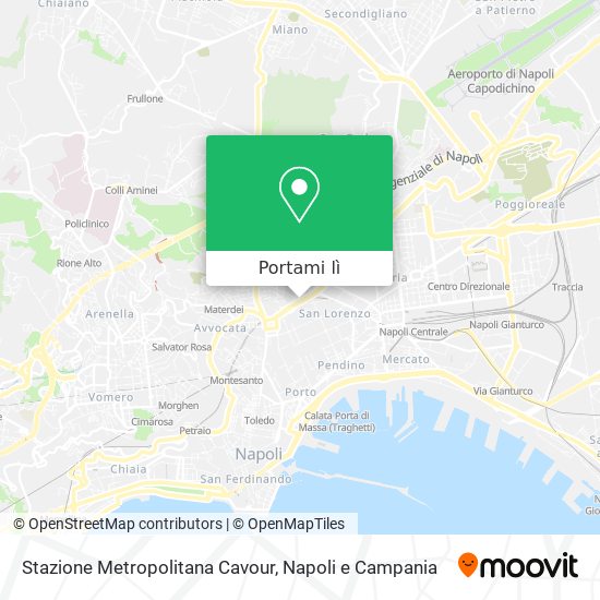 Mappa Stazione Metropolitana Cavour