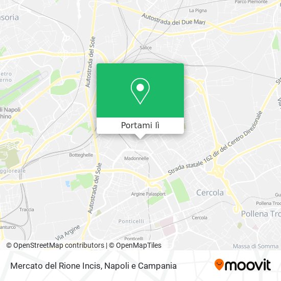 Mappa Mercato del Rione Incis