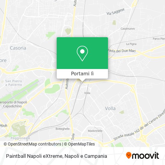 Mappa Paintball Napoli eXtreme