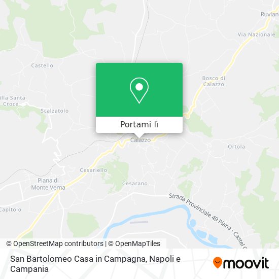 Mappa San Bartolomeo Casa in Campagna