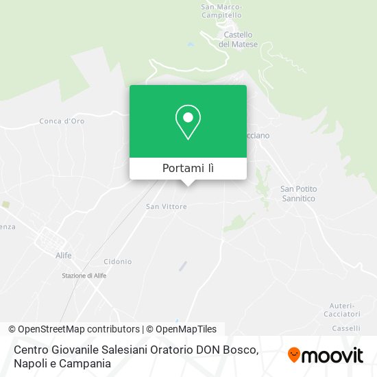 Mappa Centro Giovanile Salesiani Oratorio DON Bosco