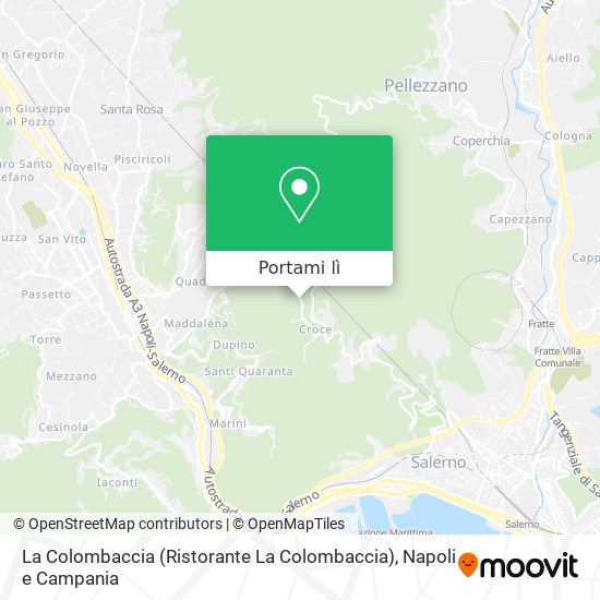Mappa La Colombaccia (Ristorante La Colombaccia)