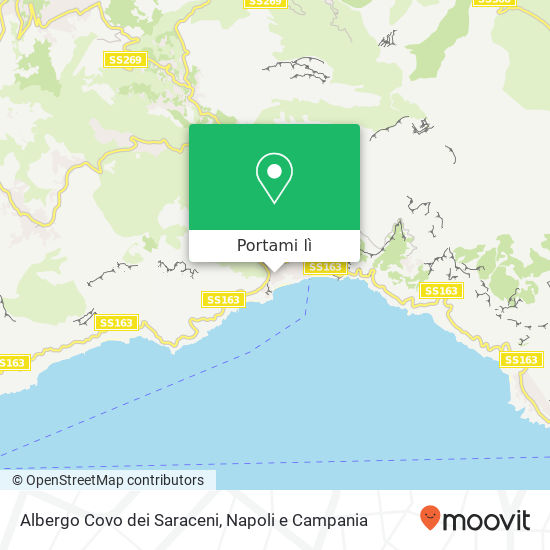 Mappa Albergo Covo dei Saraceni