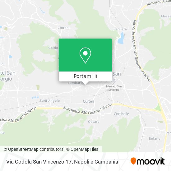 Mappa Via Codola San Vincenzo 17
