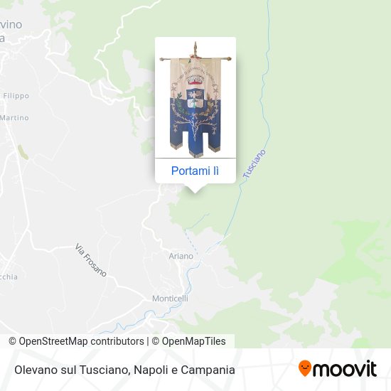 Mappa Olevano sul Tusciano
