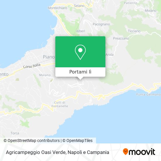 Mappa Agricampeggio Oasi Verde