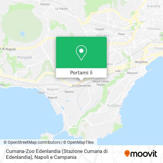 Mappa Cumana-Zoo Edenlandia (Stazione Cumana di Edenlandia)