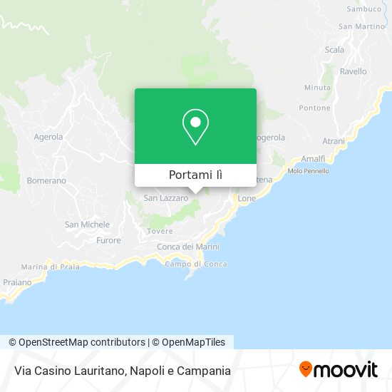 Mappa Via Casino Lauritano