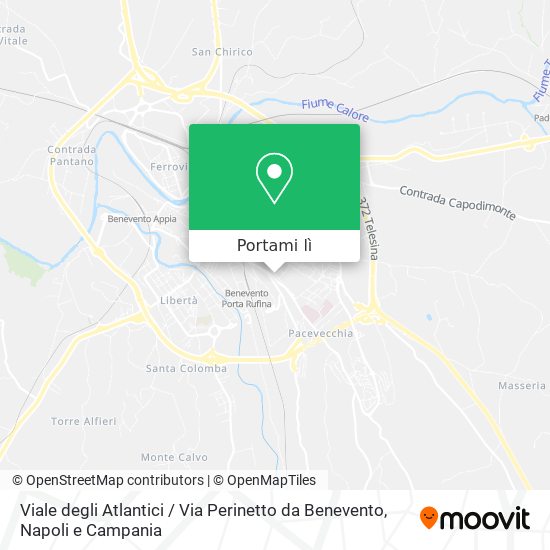 Mappa Viale degli Atlantici / Via Perinetto da Benevento