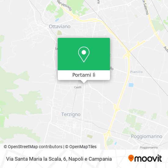 Mappa Via Santa Maria la Scala, 6
