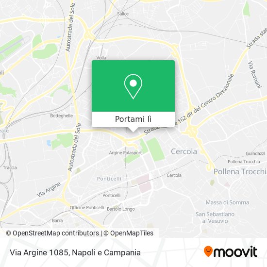 Mappa Via Argine 1085