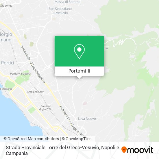 Mappa Strada Provinciale Torre del Greco-Vesuvio