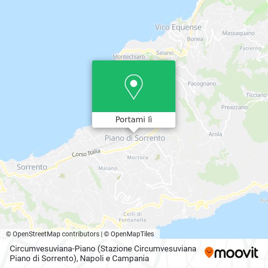 Mappa Circumvesuviana-Piano (Stazione Circumvesuviana Piano di Sorrento)