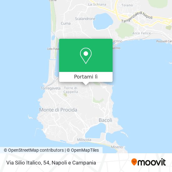 Mappa Via Silio Italico, 54