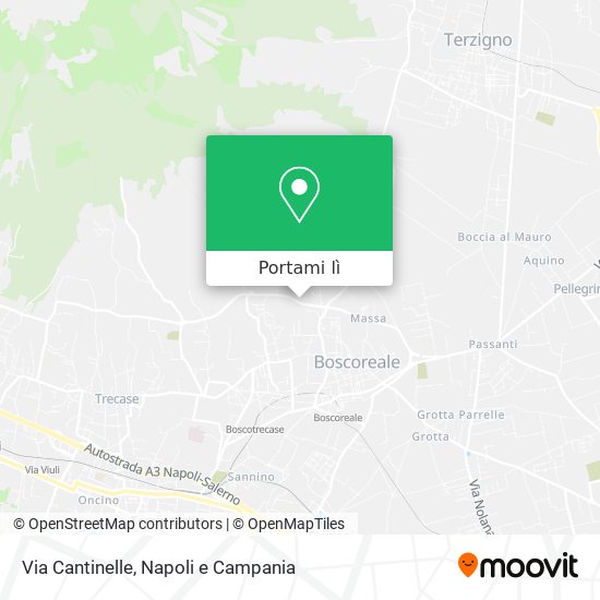Mappa Via Cantinelle