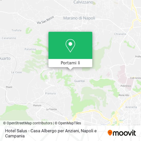 Come arrivare a Hotel Salus Casa Albergo per Anziani a Napoli