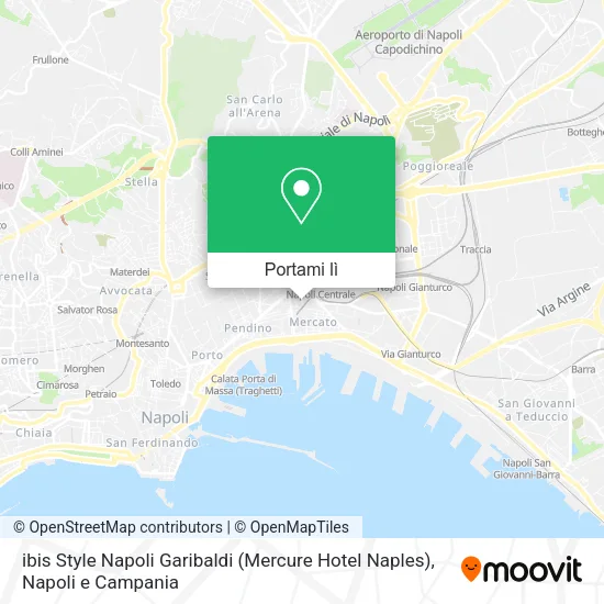Mappa ibis Style Napoli Garibaldi (Mercure Hotel Naples)
