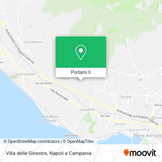 Mappa Villa delle Ginestre
