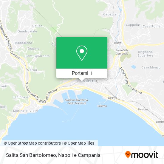 Mappa Salita San Bartolomeo