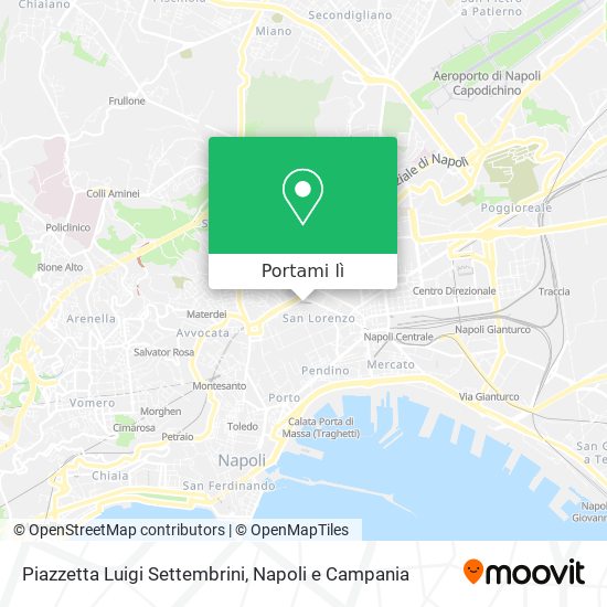 Mappa Piazzetta Luigi Settembrini