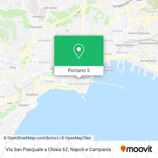 Mappa Via San Pasquale a Chiaia 62
