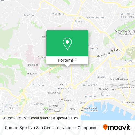 Mappa Campo Sportivo San Gennaro