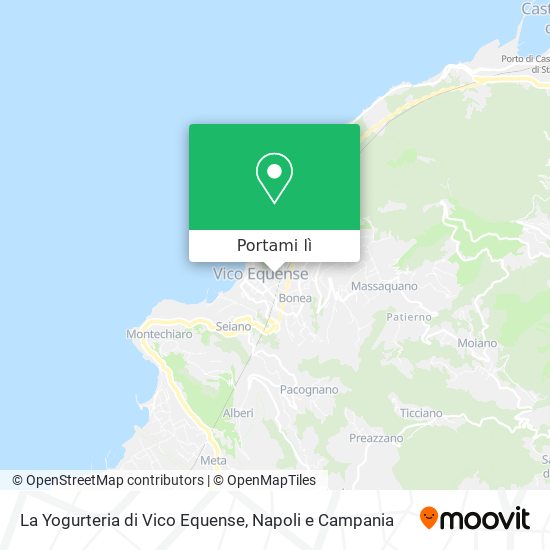 Mappa La Yogurteria di Vico Equense