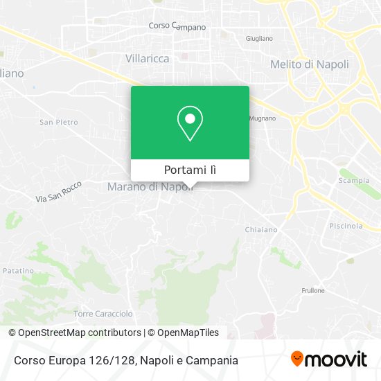 Mappa Corso Europa 126/128