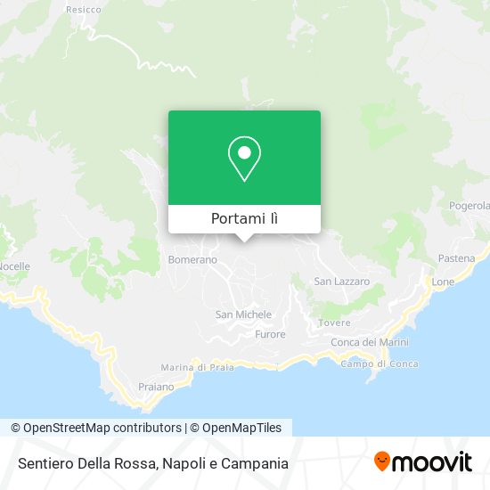 Mappa Sentiero Della Rossa