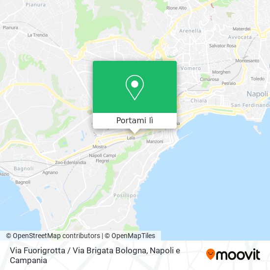 Mappa Via Fuorigrotta / Via Brigata Bologna