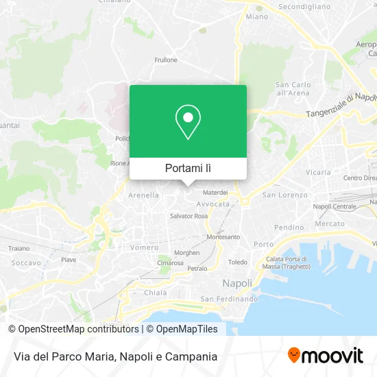 Mappa Via del Parco Maria