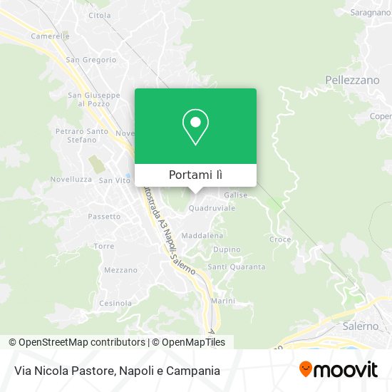 Mappa Via Nicola Pastore