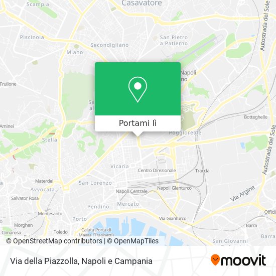 Mappa Via della Piazzolla