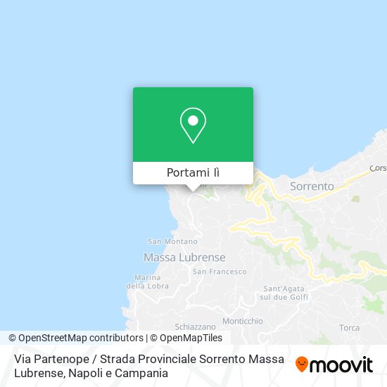 Mappa Via Partenope / Strada Provinciale Sorrento Massa Lubrense