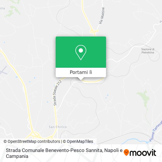 Mappa Strada Comunale Benevento-Pesco Sannita