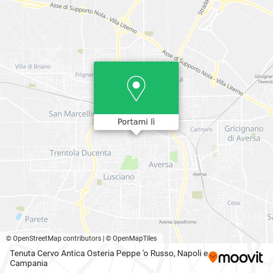Mappa Tenuta Cervo Antica Osteria Peppe 'o Russo